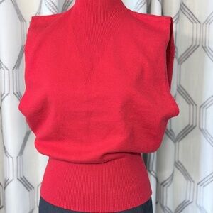 Chic Red Women's Turtleneck Sweater